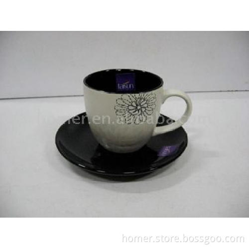 Ceramic cup and saucer